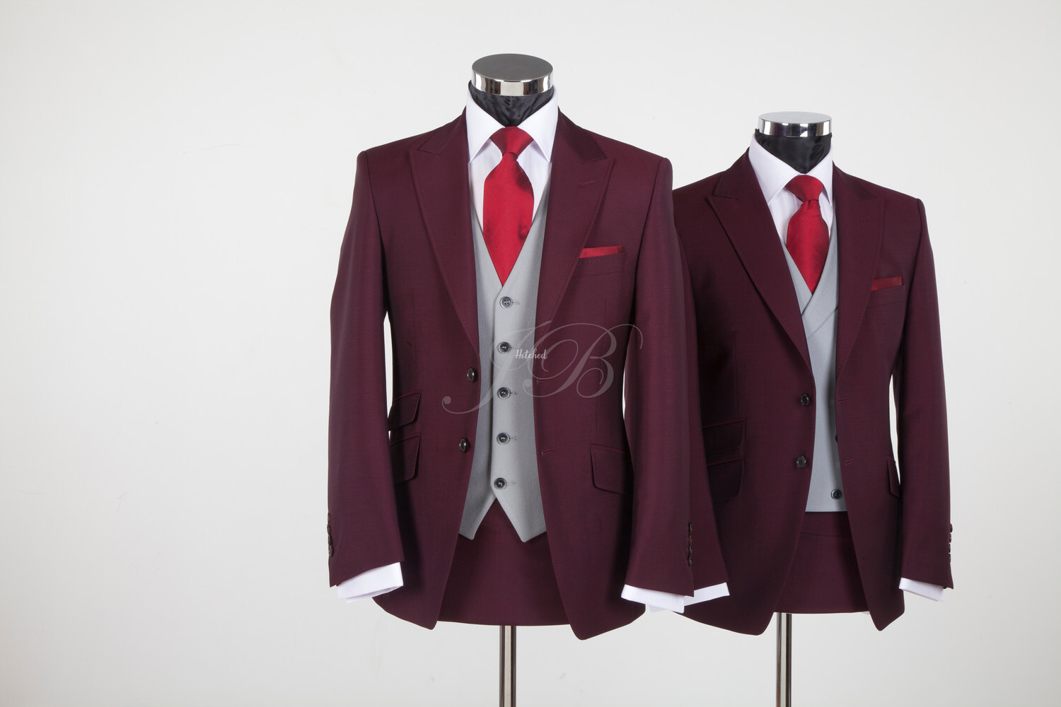 York Vintage Wedding Suit Burgundy from Jack Bunneys 2