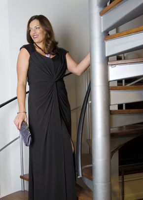 Black Jersey & Sequin Maxi Dress, Chesca