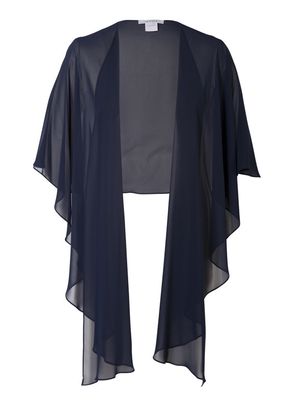 Navy Chiffon Shawl, Chesca