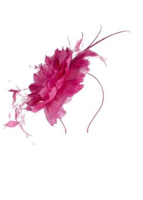 Pink Feather Rose Fascinator, Chesca Accessories