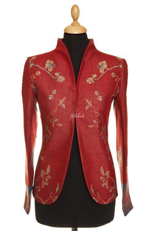 Cashmere Jacket Women Anya Venetian Red Mother Of The Bride Dress from ...