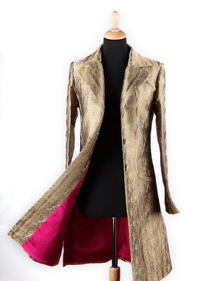 Silk Coat Women Grace Antique Gold, Shibumi