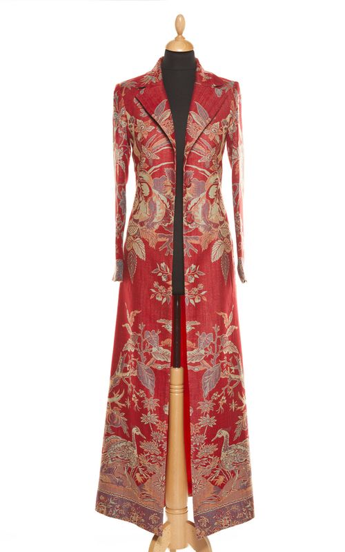 Cashmere Coat Women Aquila Crimson Red Mother Of The Bride Dress from ...