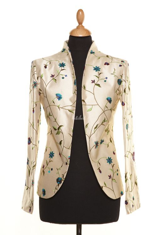 Silk Jacket Women Anya Porcelian Mother Of The Bride Dress from Shibumi ...