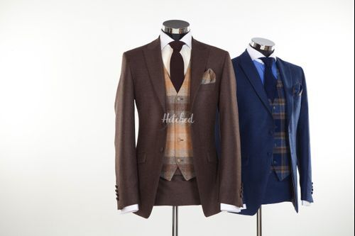 Newbury - Flannel & Tweed Slim Wedding Suit Hire - From Jack Bunneys 2, Jack Bunneys