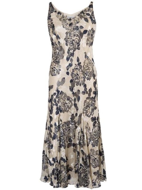 Vanilla & Navy Floral Devoree Dress Mother Of The Bride Dress from ...