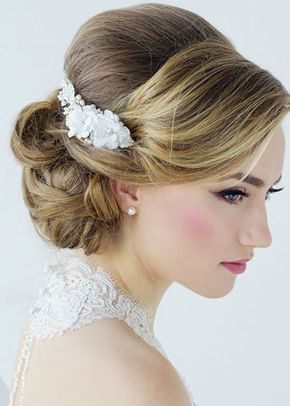 Anais Flower Hair Comb, Zaphira Bridal