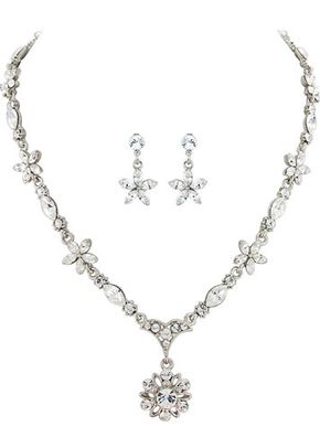 Crystal Flower Wedding Jewellery, Zaphira Bridal