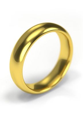 18ct Yellow Gold Wedding Ring 5mm Band, House of Diamonds