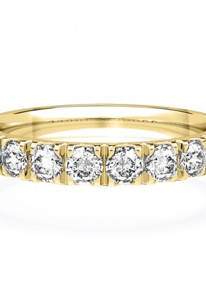 Diamond Set Wedding Ring in 18ct Yellow Gold 3mm, House of Diamonds