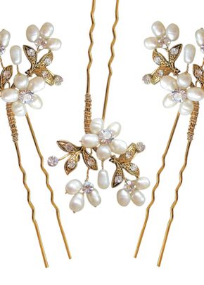 Paris Hair Pins - Gold set of 3, Aye Do Wedding Accessories