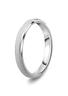 Diamond Cut 3mm Wedding Ring, Milgrain Pattern, House of Diamonds