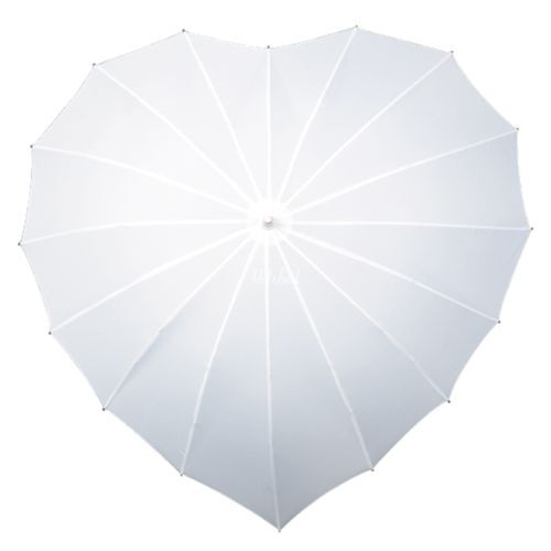 Heart Umbrella - White, Aye Do Wedding Accessories