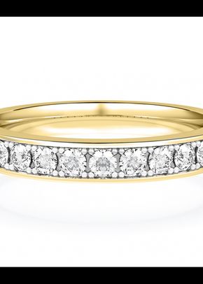 Diamond Set Wedding Ring in 18ct Yellow Gold, House of Diamonds