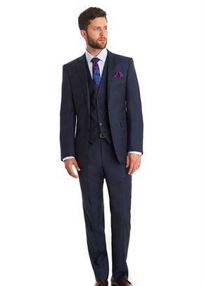 LANIFICIO F.LLI CERRUTI DAL 1881 TAILORED FIT INDIGO MIX AND MATCH SUIT JACKET, Moss Bros