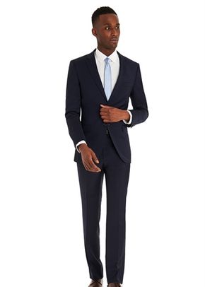 DKNY SLIM FIT PANAMA BLUE SUIT, Moss Bros