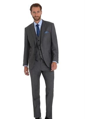 MOSS 1851 TAILORED FIT GREY TONIC MIX AND MATCH PEAK LAPEL SUIT JACKET, Moss Bros