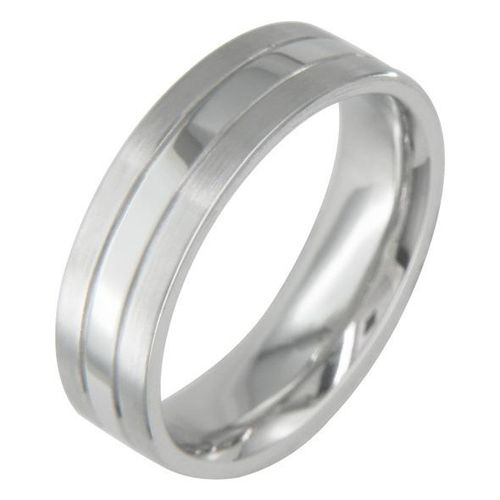 6mm Grooved Platinum Ring, London Victorian Ring Co