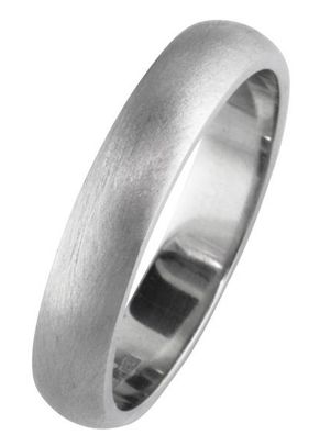 4mm Brushed Platinum Wedding Band, London Victorian Ring Co