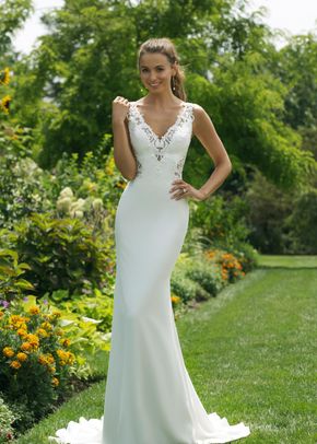 navy and white wedding outfit