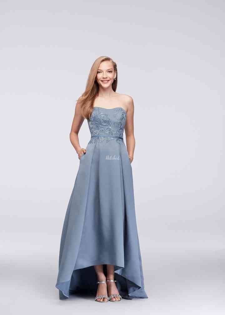 David's bridal silver bridesmaid on sale dresses