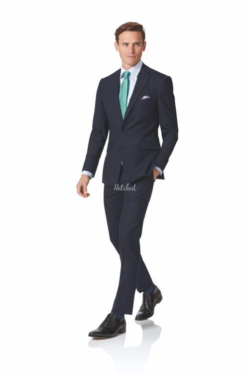 Midnight blue extra slim fit business suit, Charles Tyrwhitt