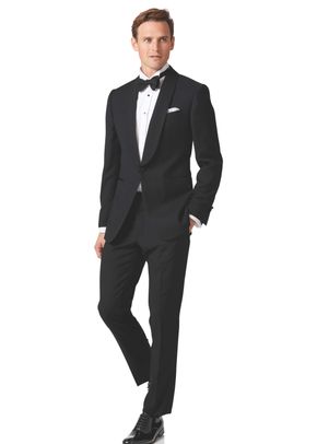 Black extra slim fit dinner suit, Charles Tyrwhitt