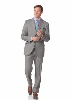 Silver grey classic fit Italian suit, Charles Tyrwhitt