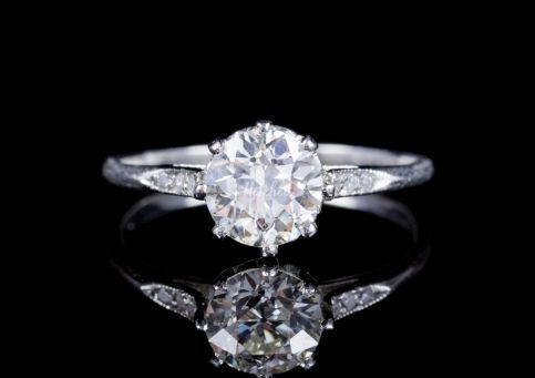 Antique Edwardian Old Cut Diamond Engagement Ring Circa 1910, Laurelle Antique Jewellery