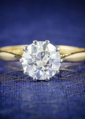 Antique Victorian Diamond Engagement Ring 18ct Gold Circa 1900 2, Laurelle Antique Jewellery