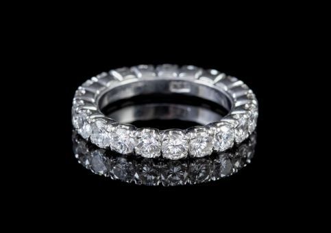 Vintage Diamond Eternity Ring Circa 1930, Laurelle Antique Jewellery