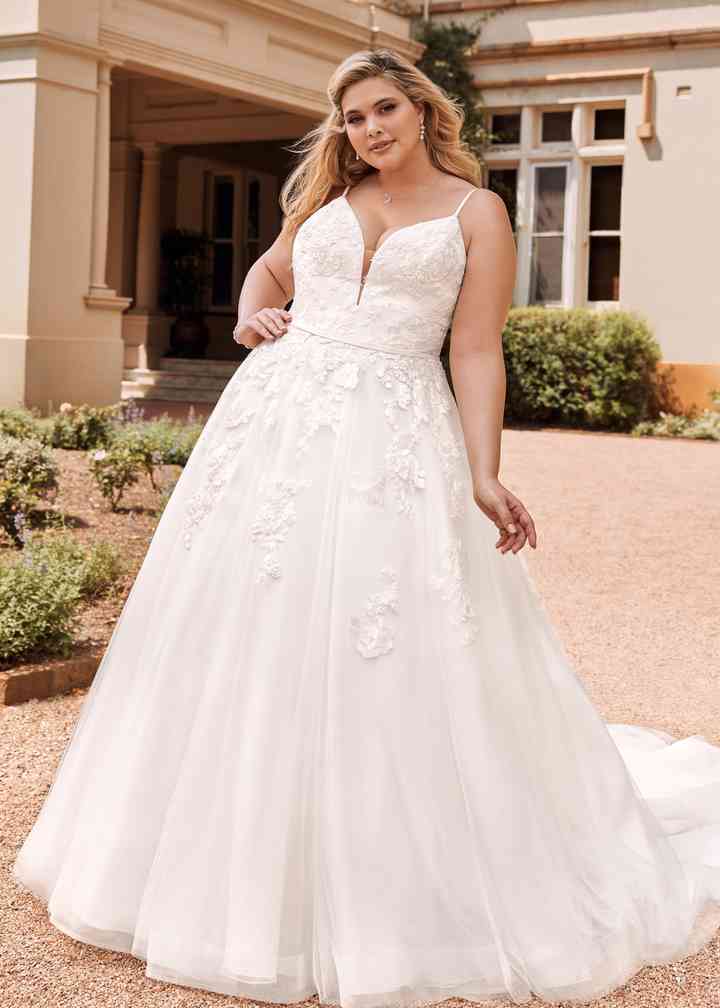 Sophia tolli plus on sale size wedding dresses