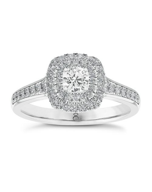 The Diamond Story 18ct White Gold 0.50ct Total Diamond Ring, H.Samuel