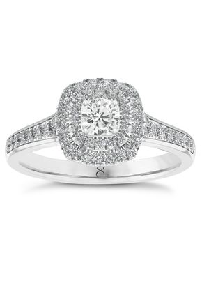 The Diamond Story 18ct White Gold 0.50ct Total Diamond Ring, H.Samuel