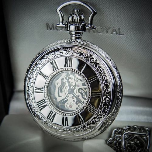 Mount Royal Double Half-Hunter Skeleton Pocket Watch, Farrar & Tanner