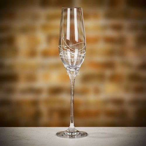 Dartington Swarovski Champagne Flute, Farrar & Tanner