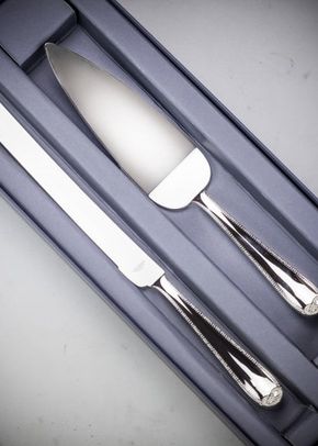 Wedgwood Vera Wang Silver Plated Infinity Cake Knife & Server, Farrar & Tanner