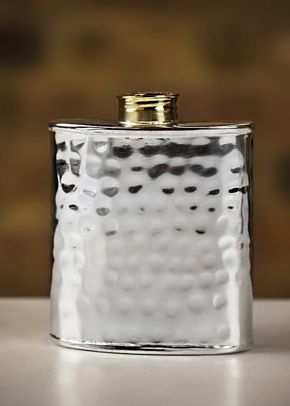Culinary Concepts Hammered Silver Plated Cartridge Hip Flask - 3.5oz, Farrar & Tanner