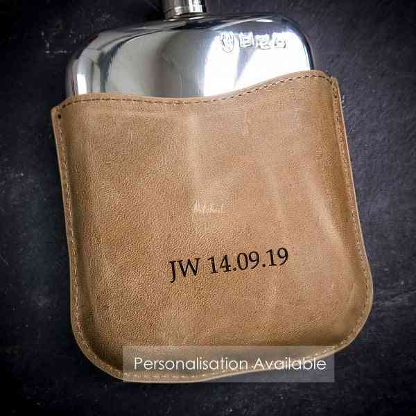 English Pewter Co Country Living Fishing Pewter Hip Flask - 6oz