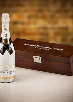 Moët & Chandon Ice Impérial Champagne in Personalised Premium Wood Gift Box, Farrar & Tanner
