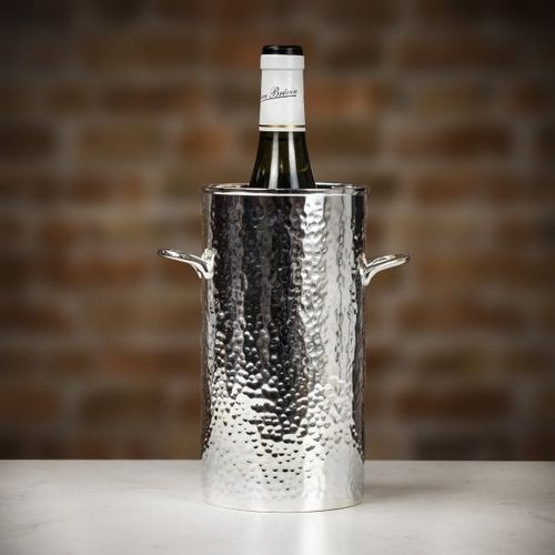 Culinary Concepts 'Let's Get Hammered' Silver-Plated Palace Bottle Holder - Tall, Farrar & Tanner