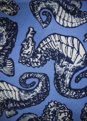 Dalvey Insignia Wallet Tan/Blue & Hippocampus Pocket Square, Farrar & Tanner