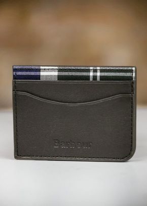 Barbour Leather Wallet/Card Gift Set, Farrar & Tanner
