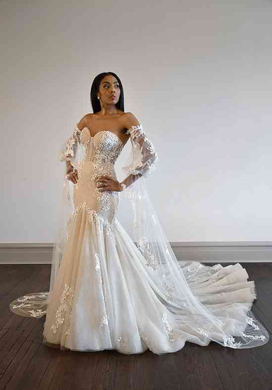 Martina liana off 2024 the shoulder wedding dress