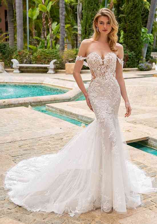 Enzoani strapless wedding outlet dress