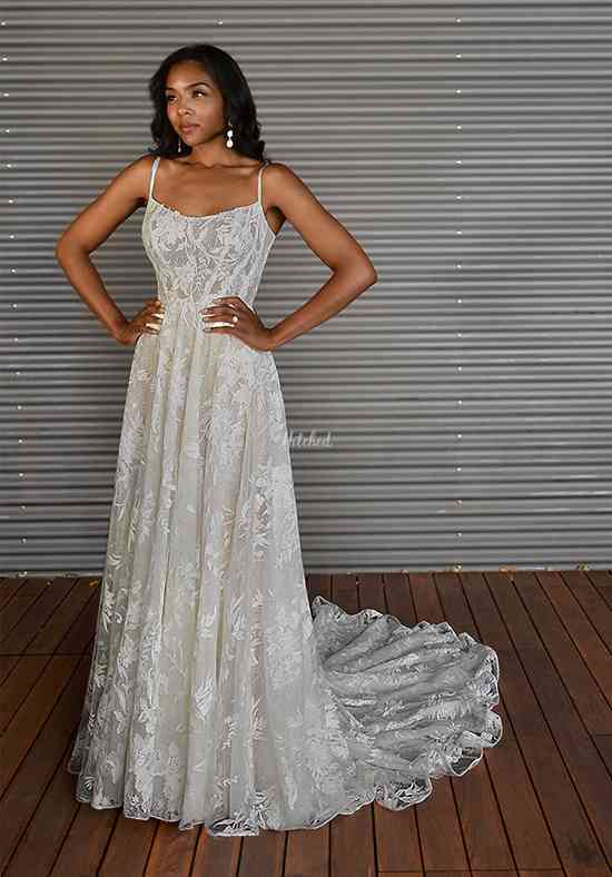 Christina Wu 15824 Slit Skirt Floral Embroidery Bridal Gown, 56% OFF