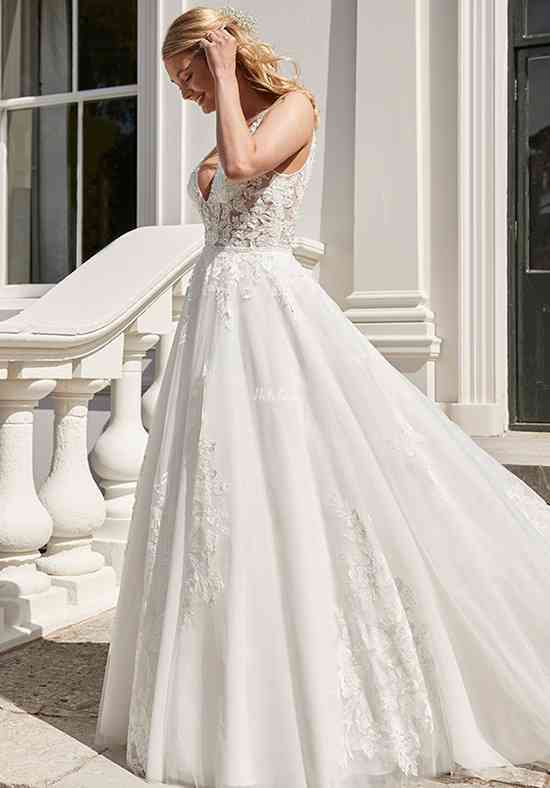 Pronovias Angel 3D Flowers A-Line Wedding Dress HK | Designer Bridal Room