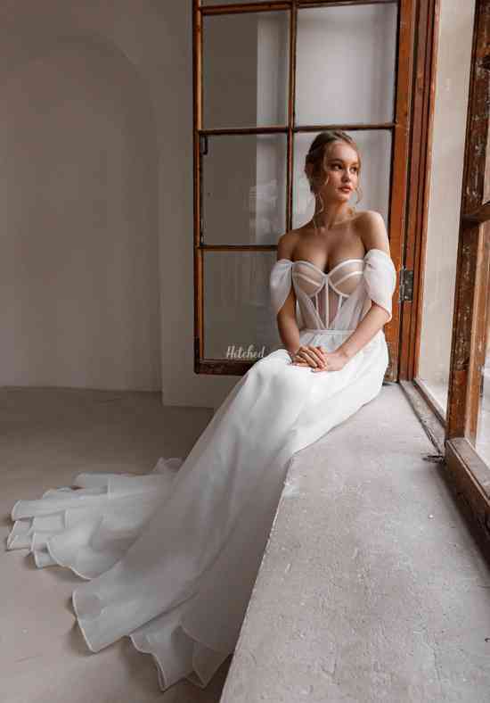 Olivia Bottega Mikado Off-The-Shoulder Wedding Dress Jacqueline
