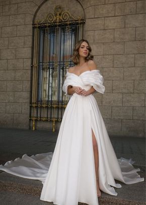 Wedding Dress Acerola with Leg Slit, Olivia Bottega