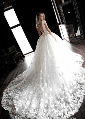 Butterfly Appliqued Wedding Dress Baily, Olivia Bottega